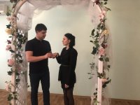 Юбилейное бракосочетание в Ленинском отделе ЗАГС г. Луганска