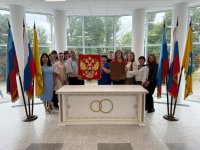 Встреча Министра юстиции ЛНР Андрея Гребенщикова и представителей Управления ЗАГС Республики Калмыкия